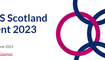 Calendar tab showing date of NHS Scotland event and graphic symbols image