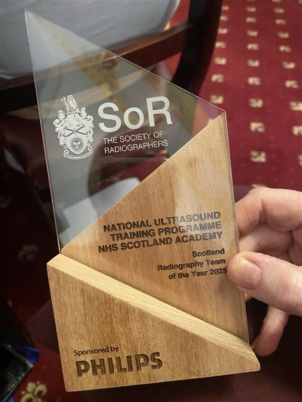 The National Ultrasound Training Programme (NUTP) team's Scotland Radiography Team of the Year 2025 Award  image